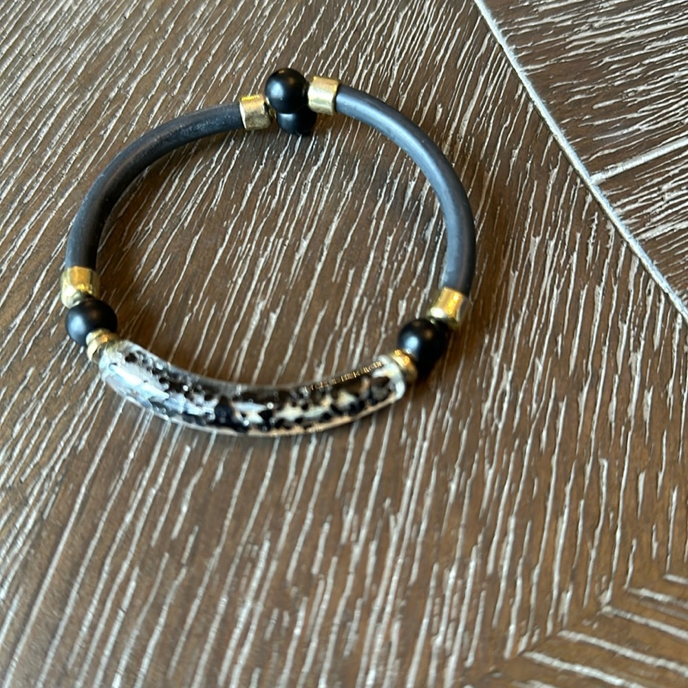 Black cuff bracelet
